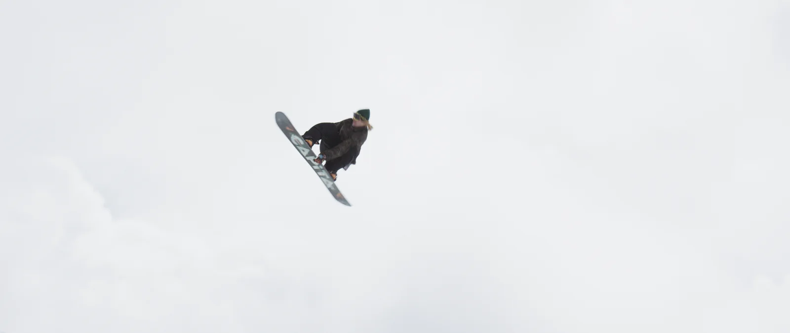 snowboarder flying through the air