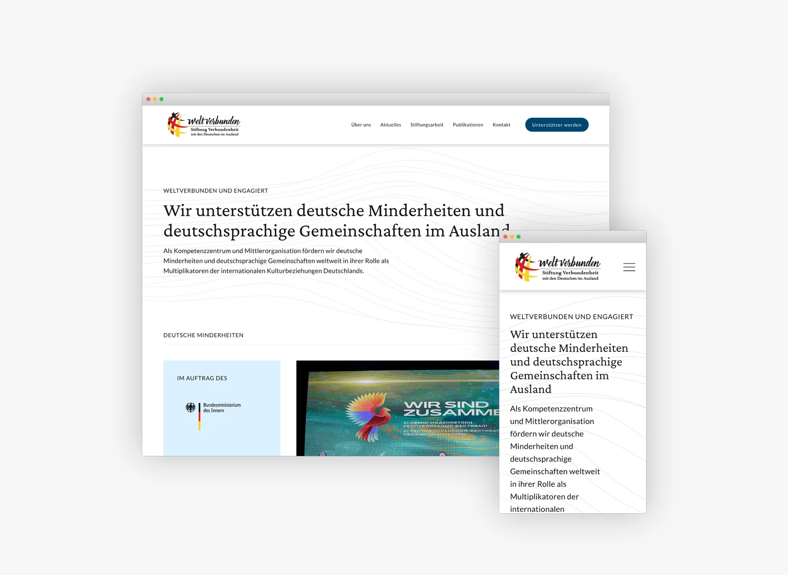 Stiftung Verbundenheit Website Preview