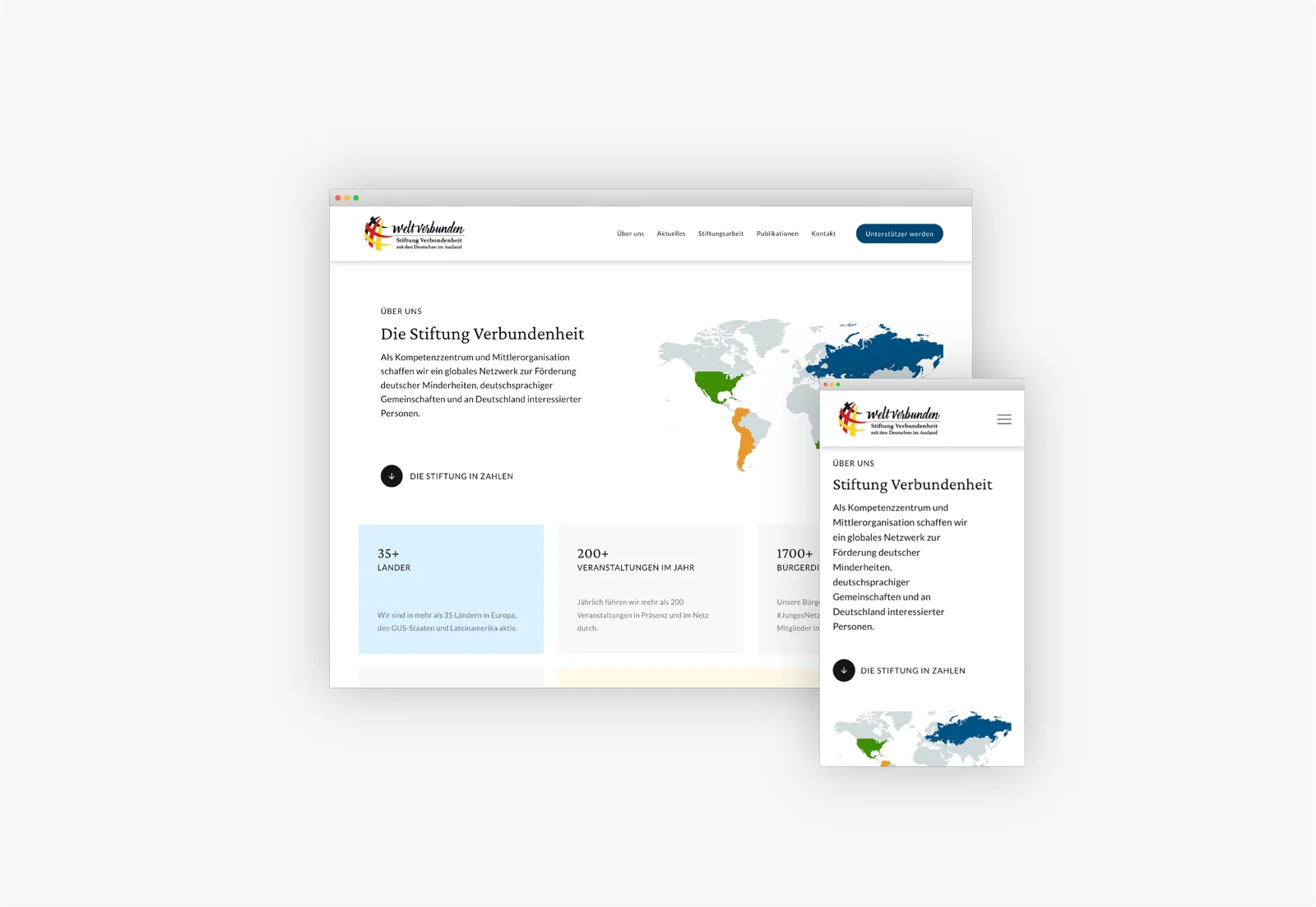 Stiftung Verbundenheit Website Preview